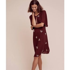 Anthropologie Beaded Firefly Dress